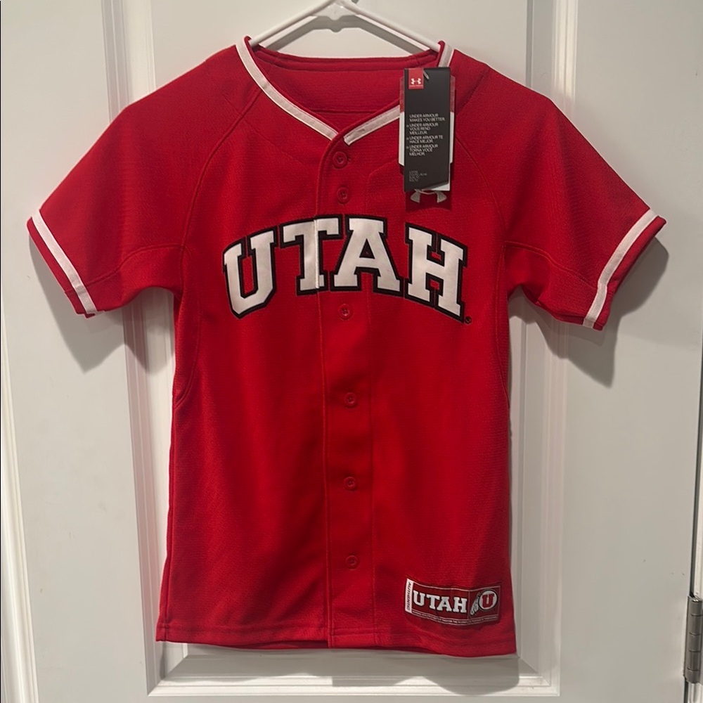 Youth Under Armour Utah Utes jersey